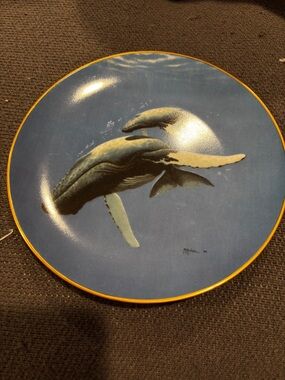 1984 plate “The Friendly Humpbacks” Don McMichael. Edition number - 1272